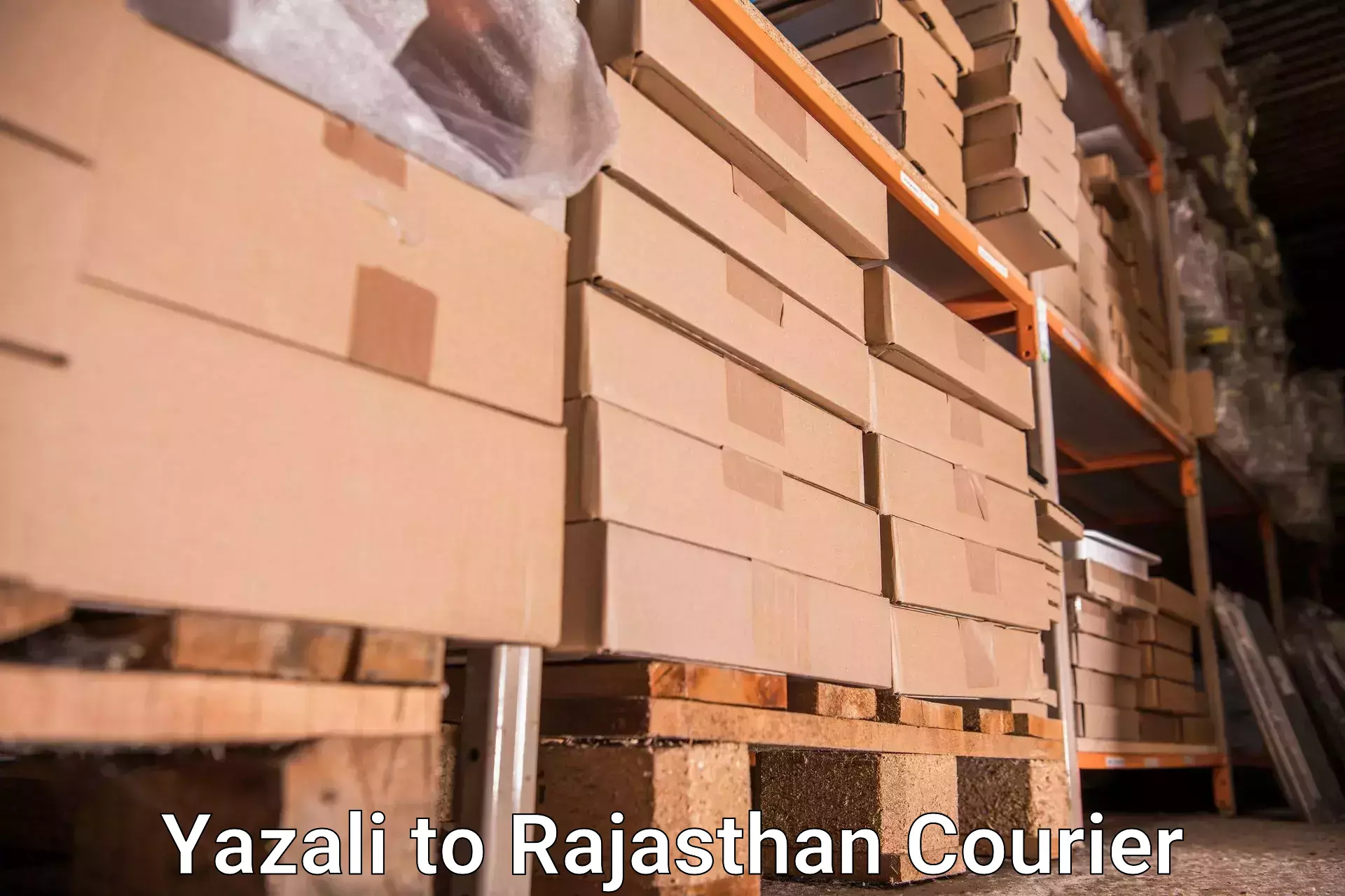 Light baggage courier Yazali to Danta Ramgarh