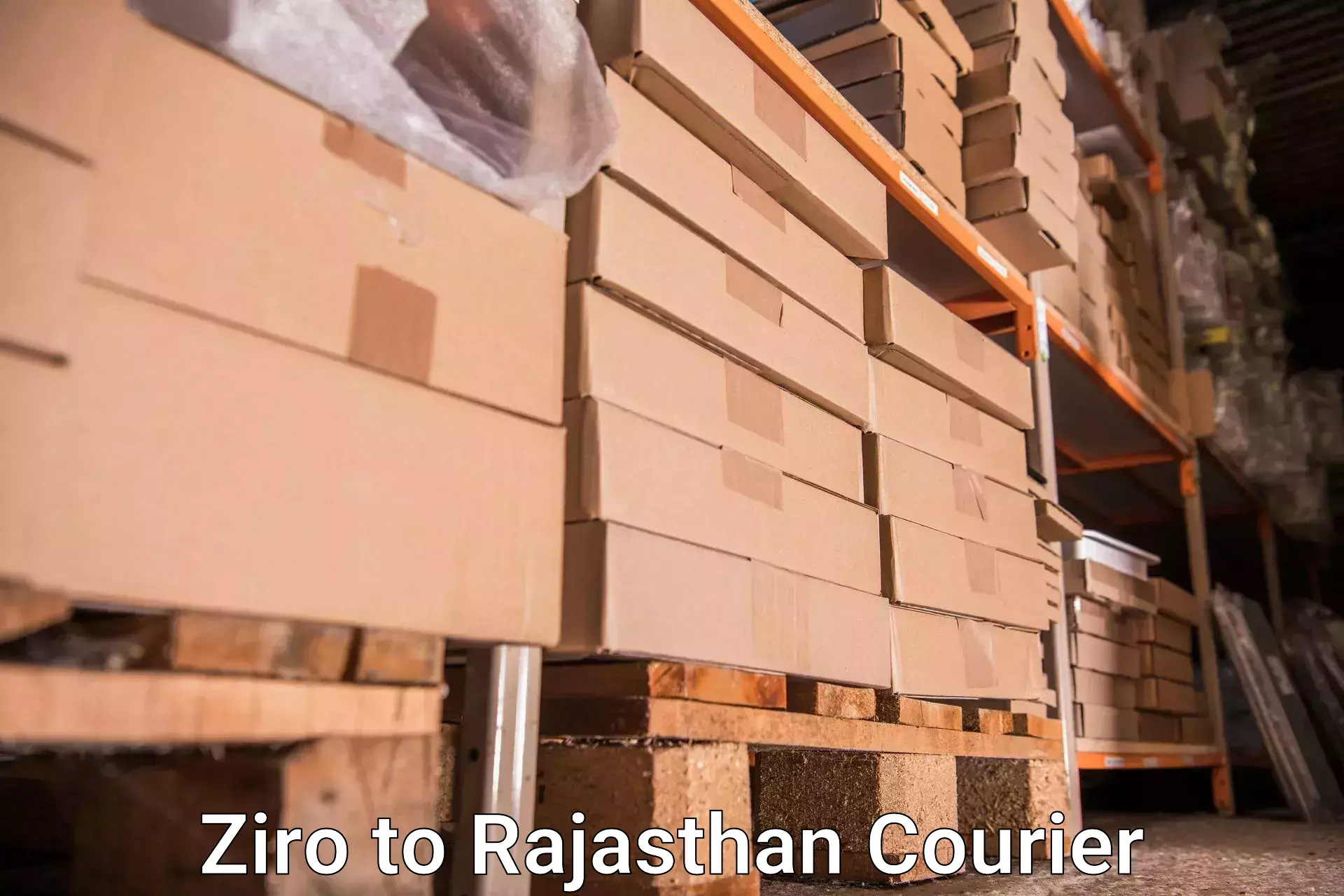 Baggage transport network Ziro to Khandela Sikar