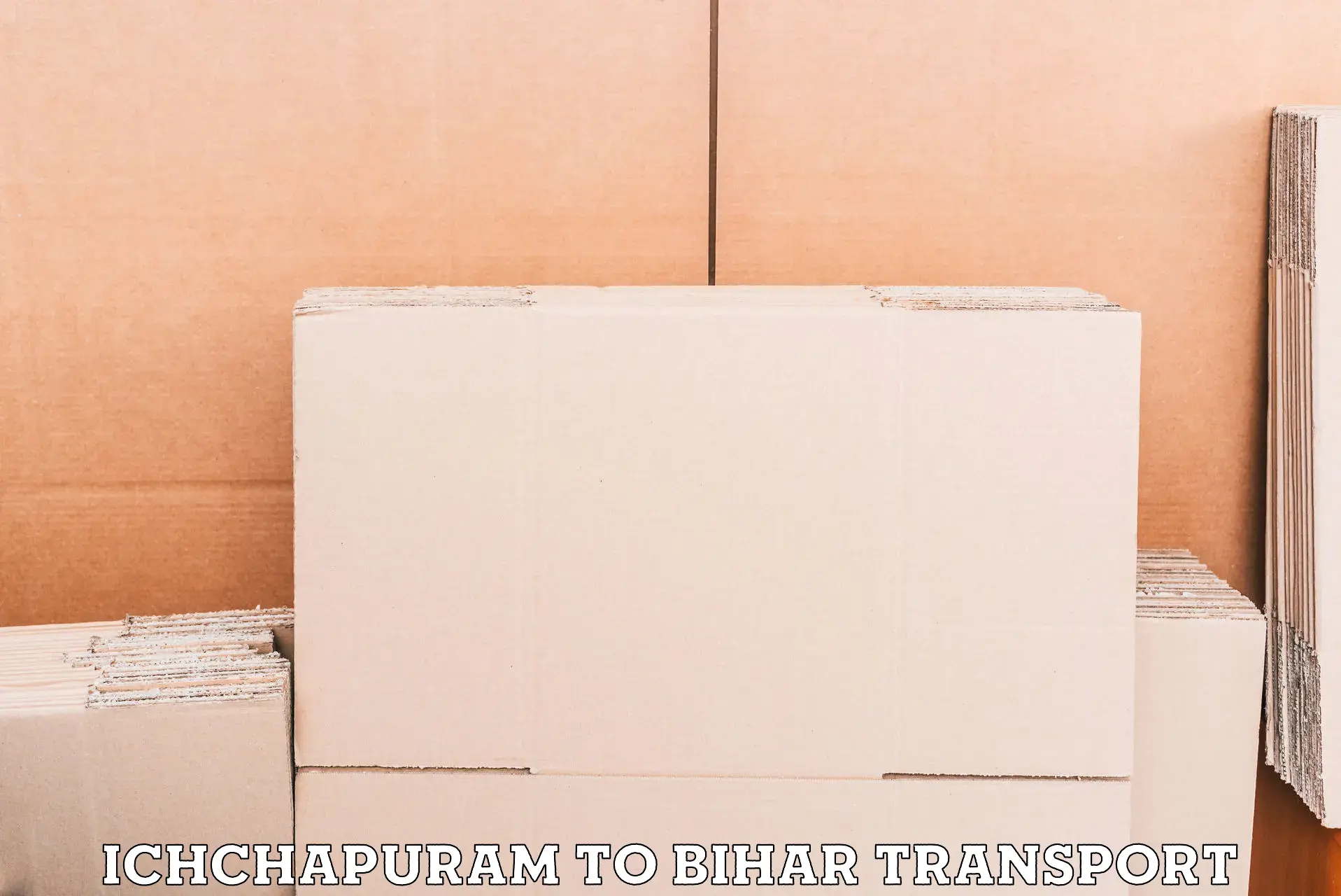 Two wheeler parcel service in Ichchapuram to Barauni