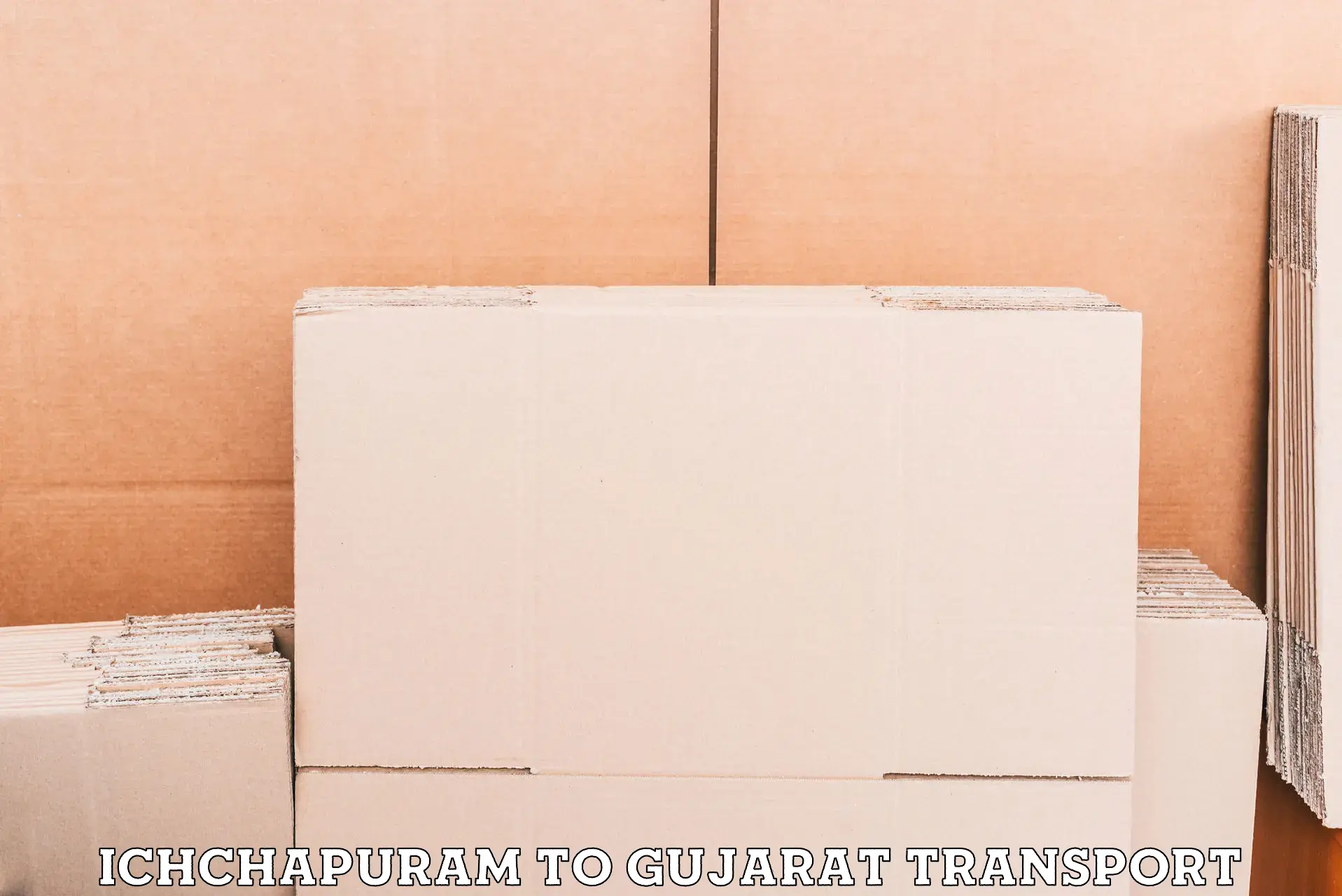 Goods delivery service Ichchapuram to Karjan