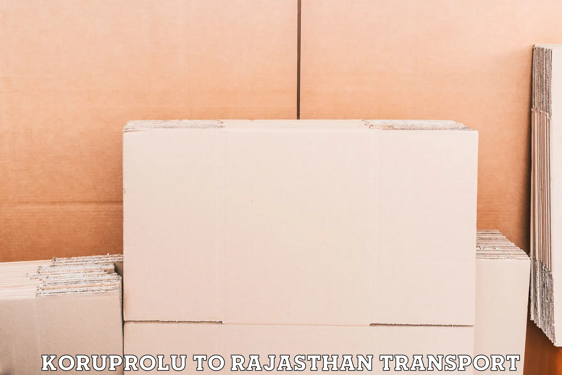 Material transport services Koruprolu to Buhana
