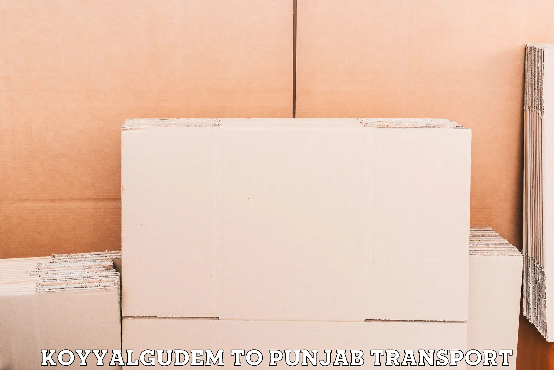 Container transportation services Koyyalgudem to Gurdaspur