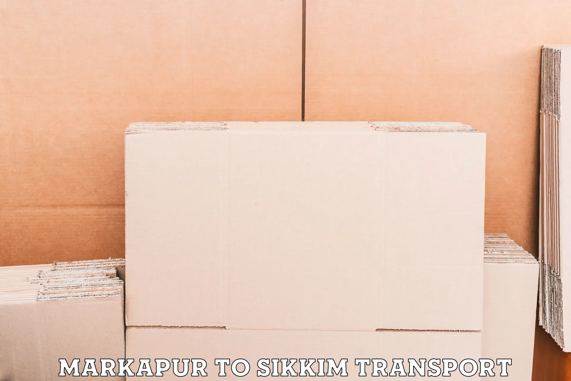 Road transport online services Markapur to North Sikkim
