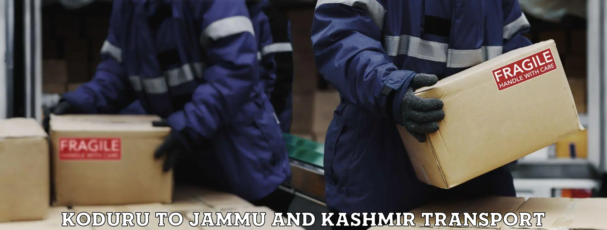 Material transport services Koduru to Jammu and Kashmir
