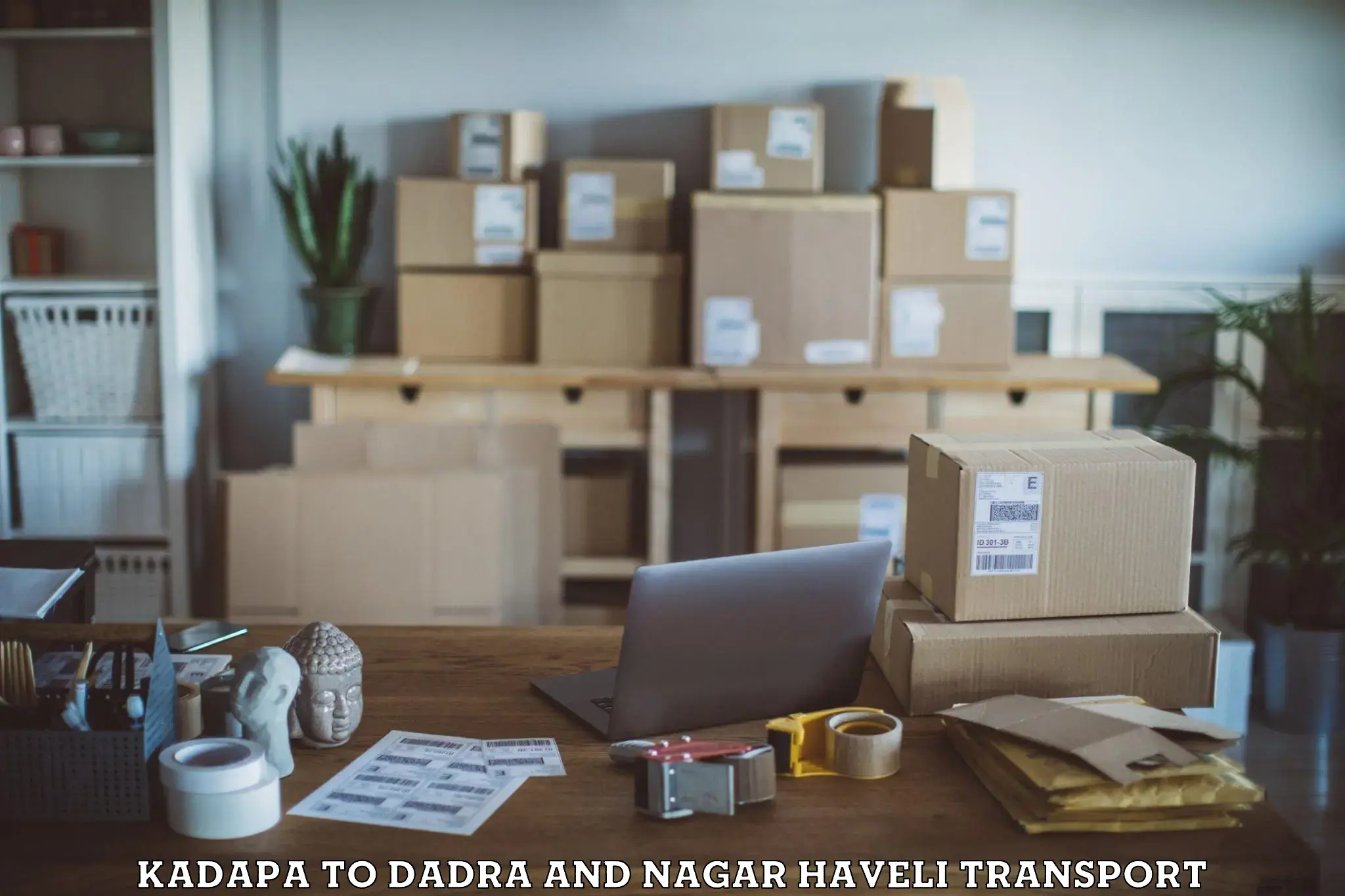 Daily parcel service transport Kadapa to Dadra and Nagar Haveli