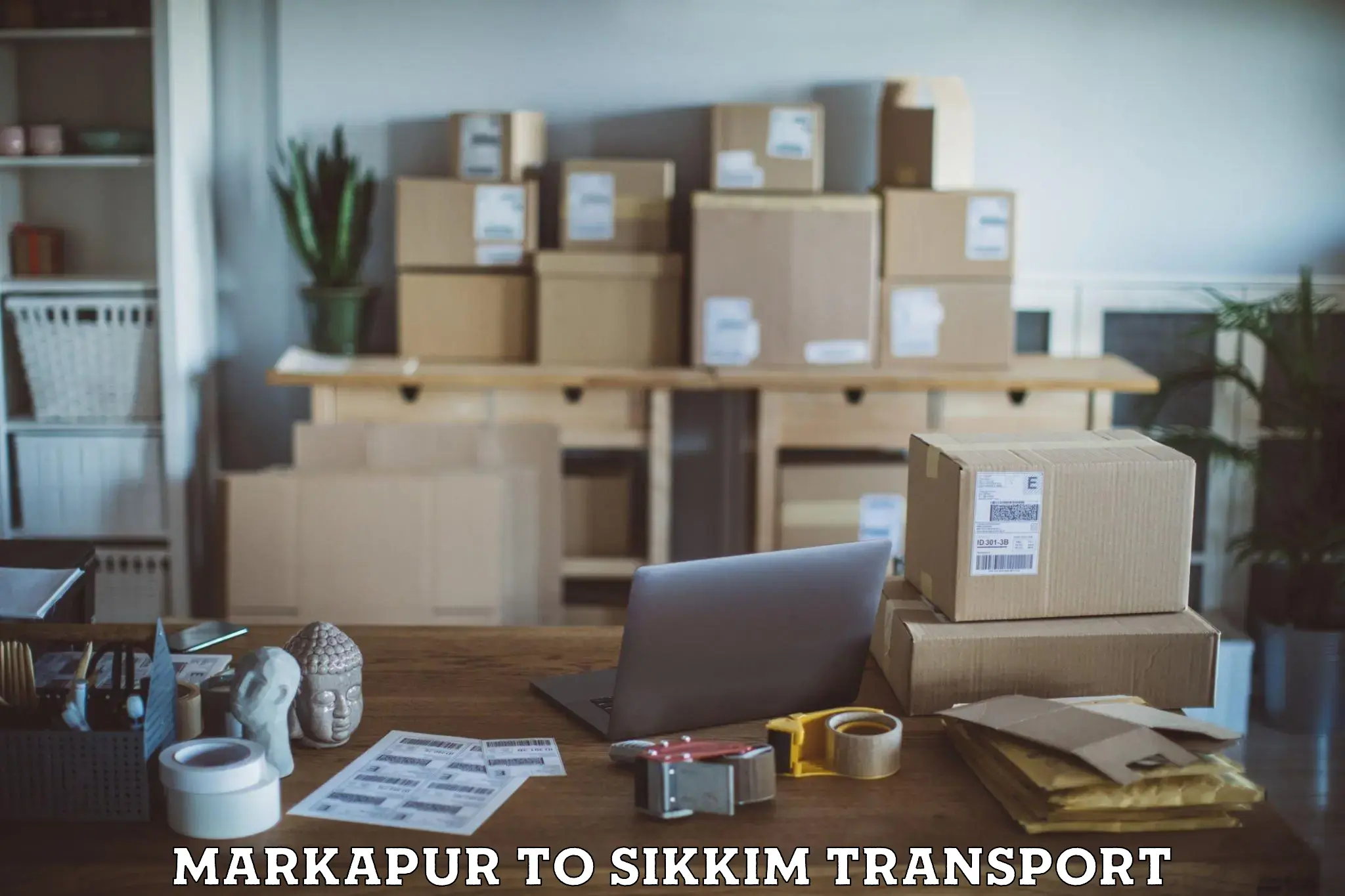 Package delivery services Markapur to East Sikkim