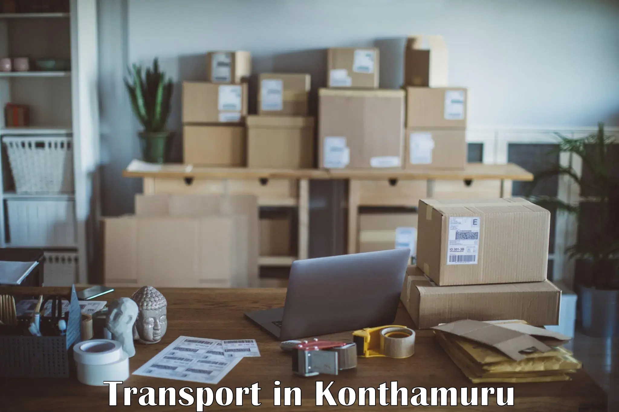 Daily parcel service transport in Konthamuru