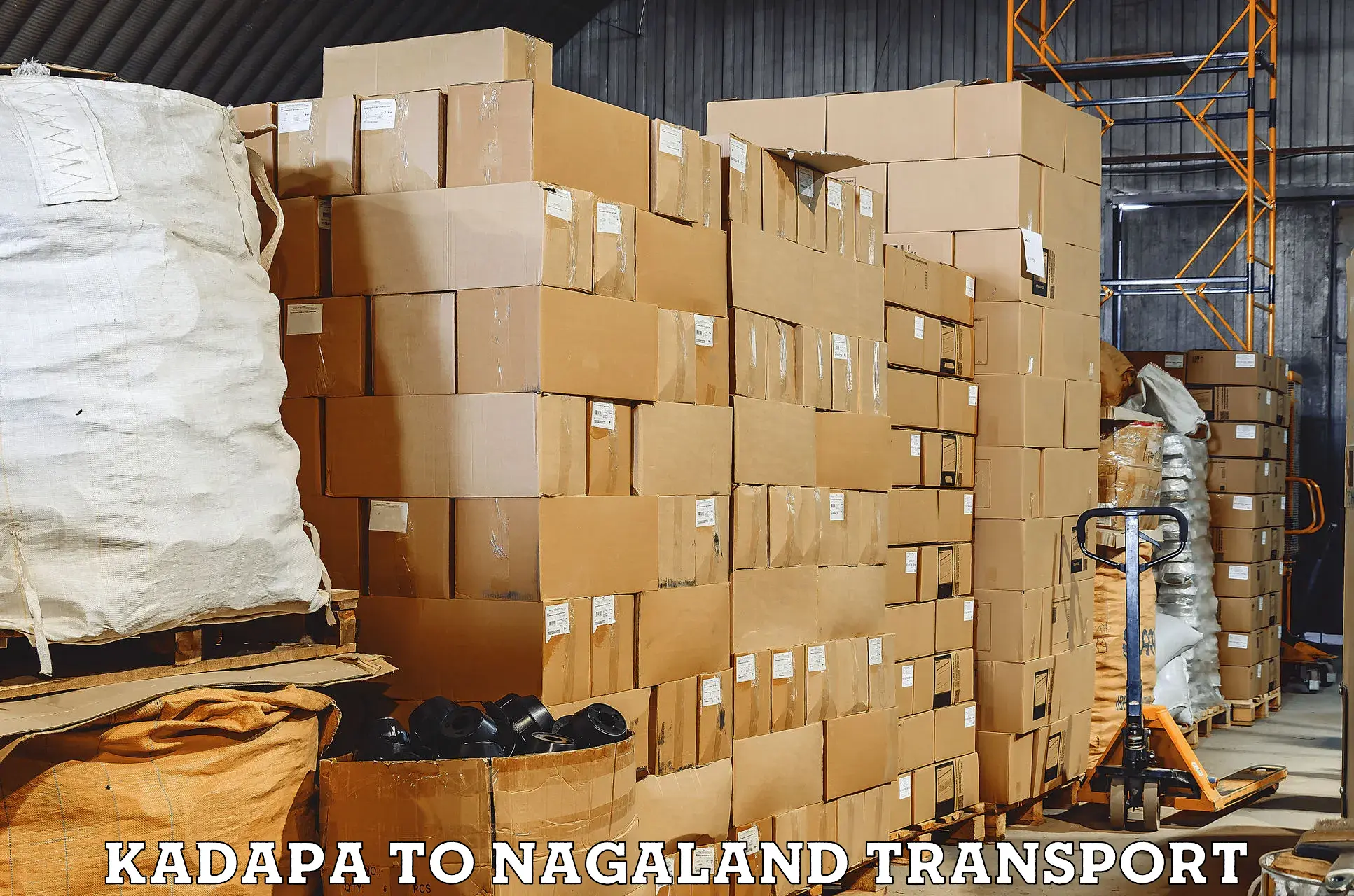 Daily transport service Kadapa to Nagaland