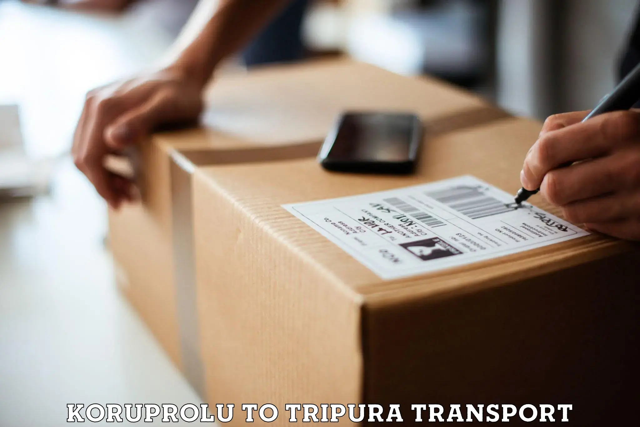 Transport in sharing Koruprolu to West Tripura