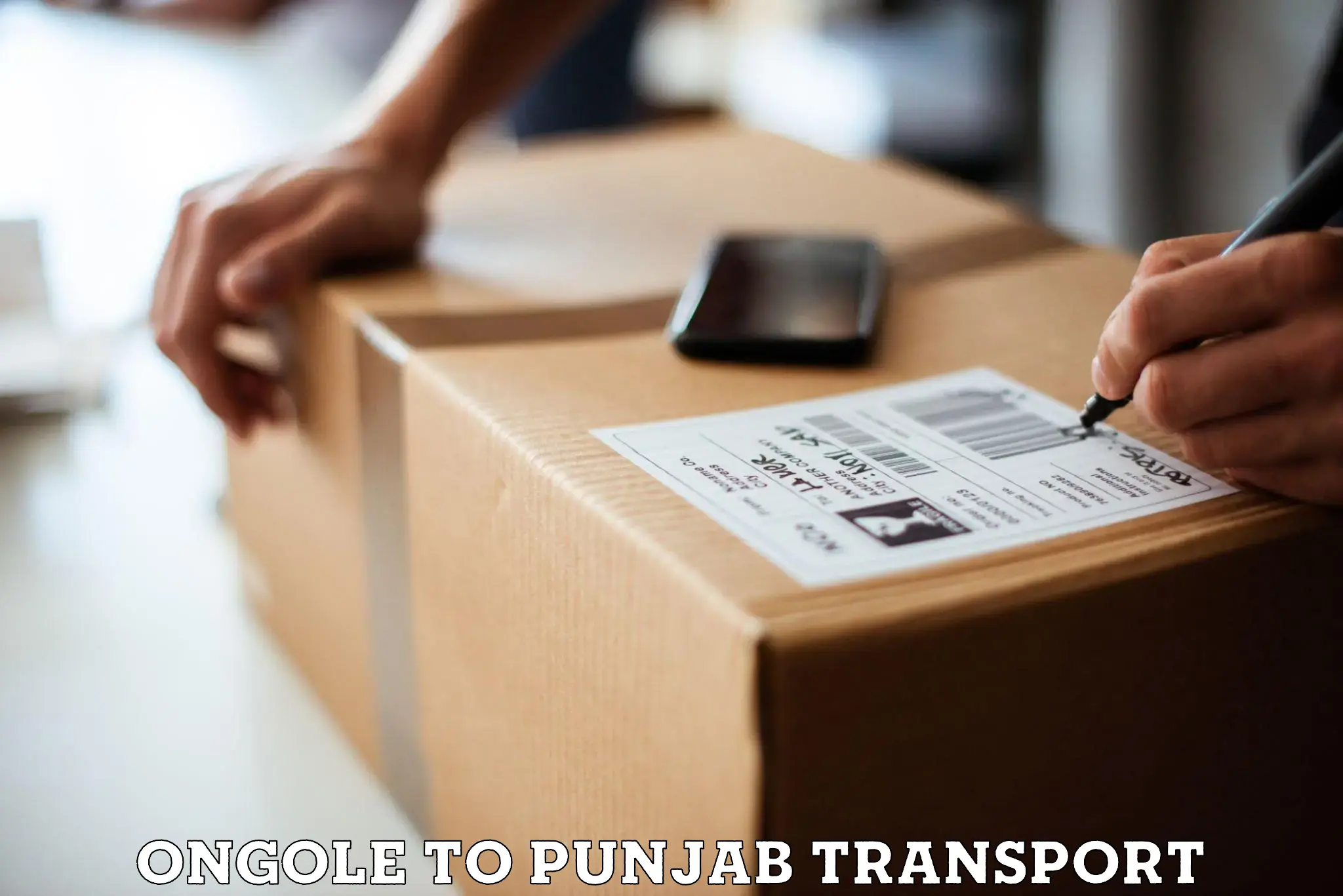Express transport services Ongole to Punjab