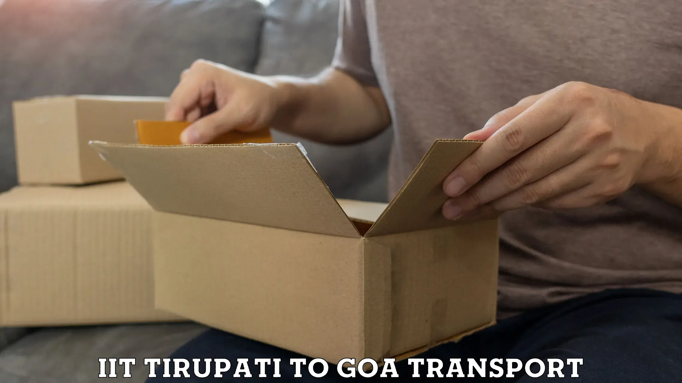Nearest transport service IIT Tirupati to NIT Goa