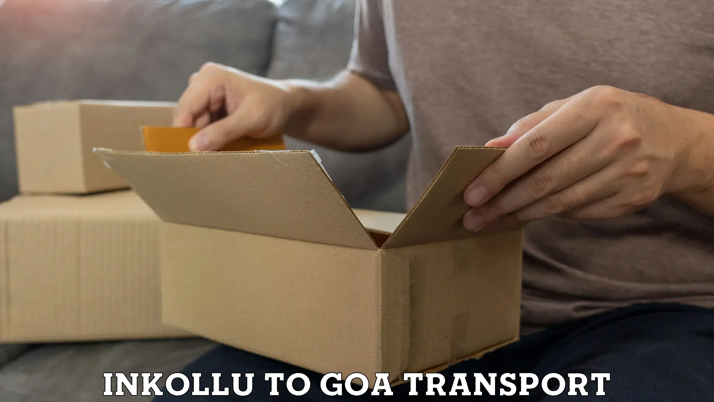 Vehicle parcel service Inkollu to Ponda