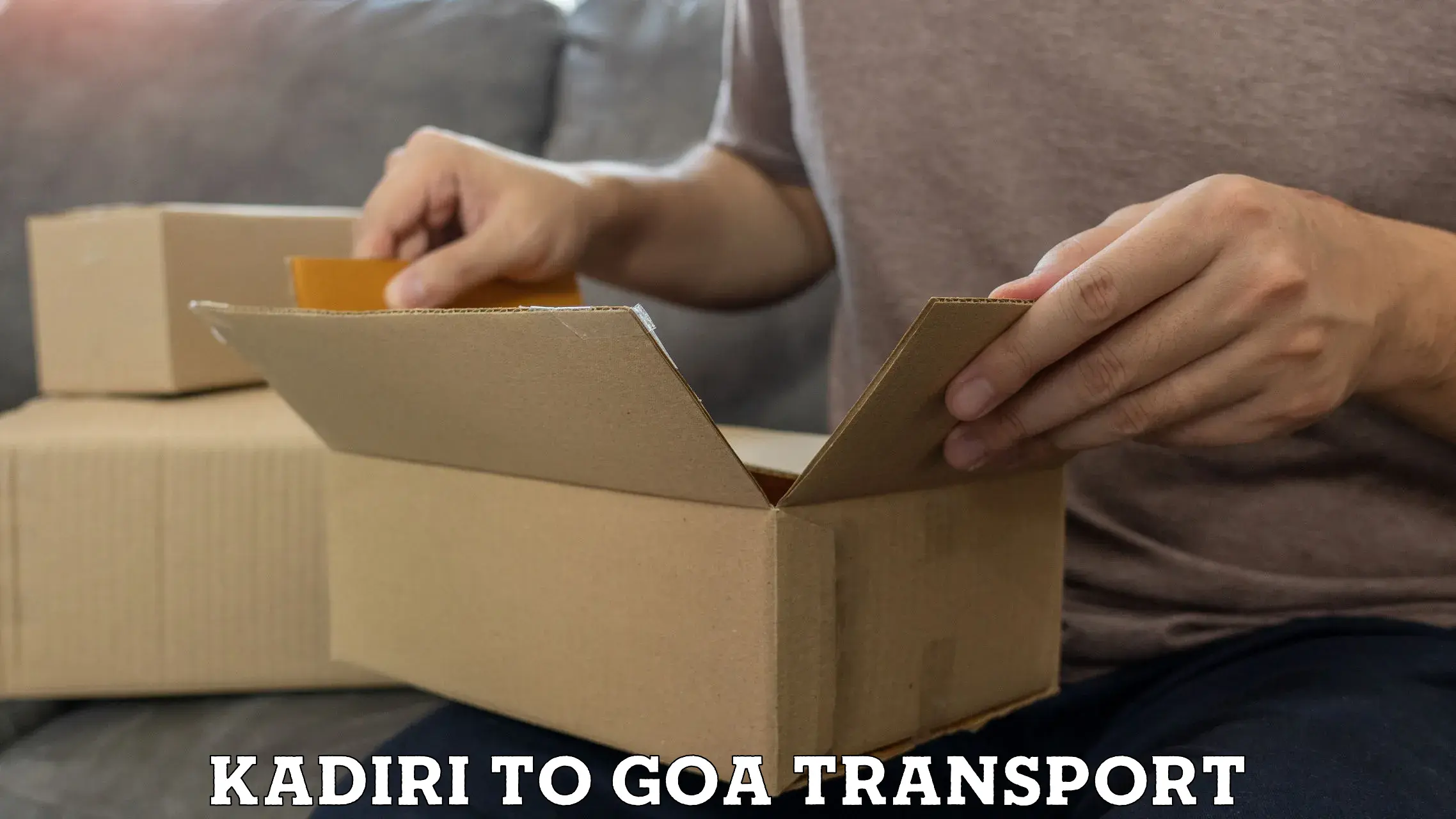 Scooty transport charges Kadiri to Goa University