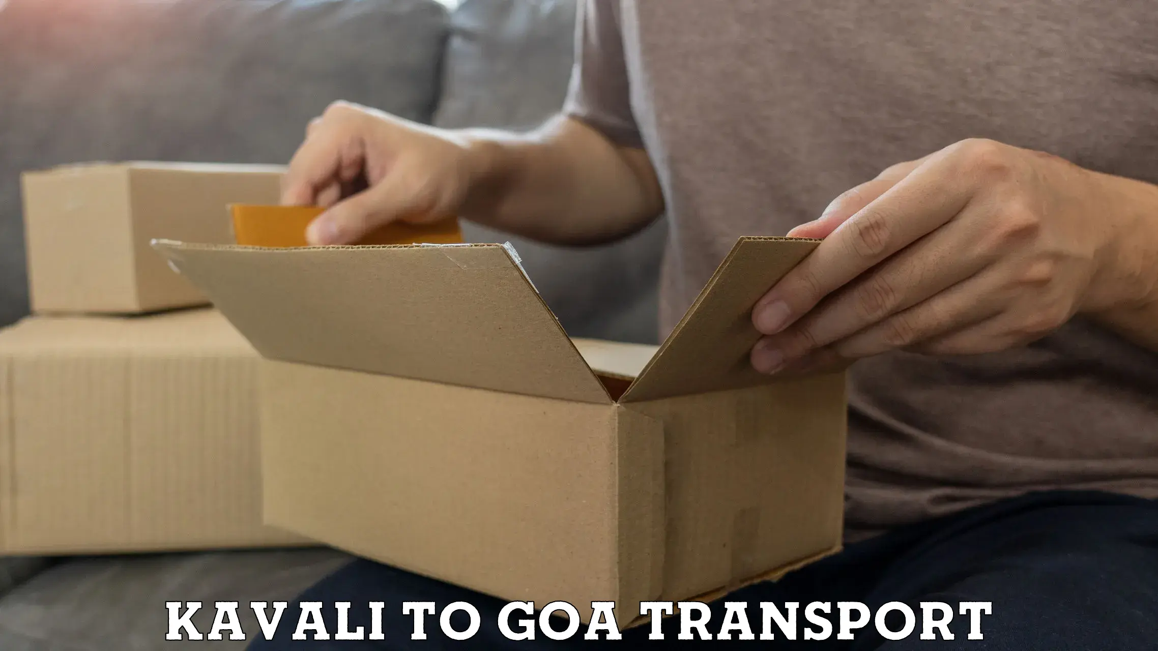 Scooty transport charges Kavali to Sanvordem