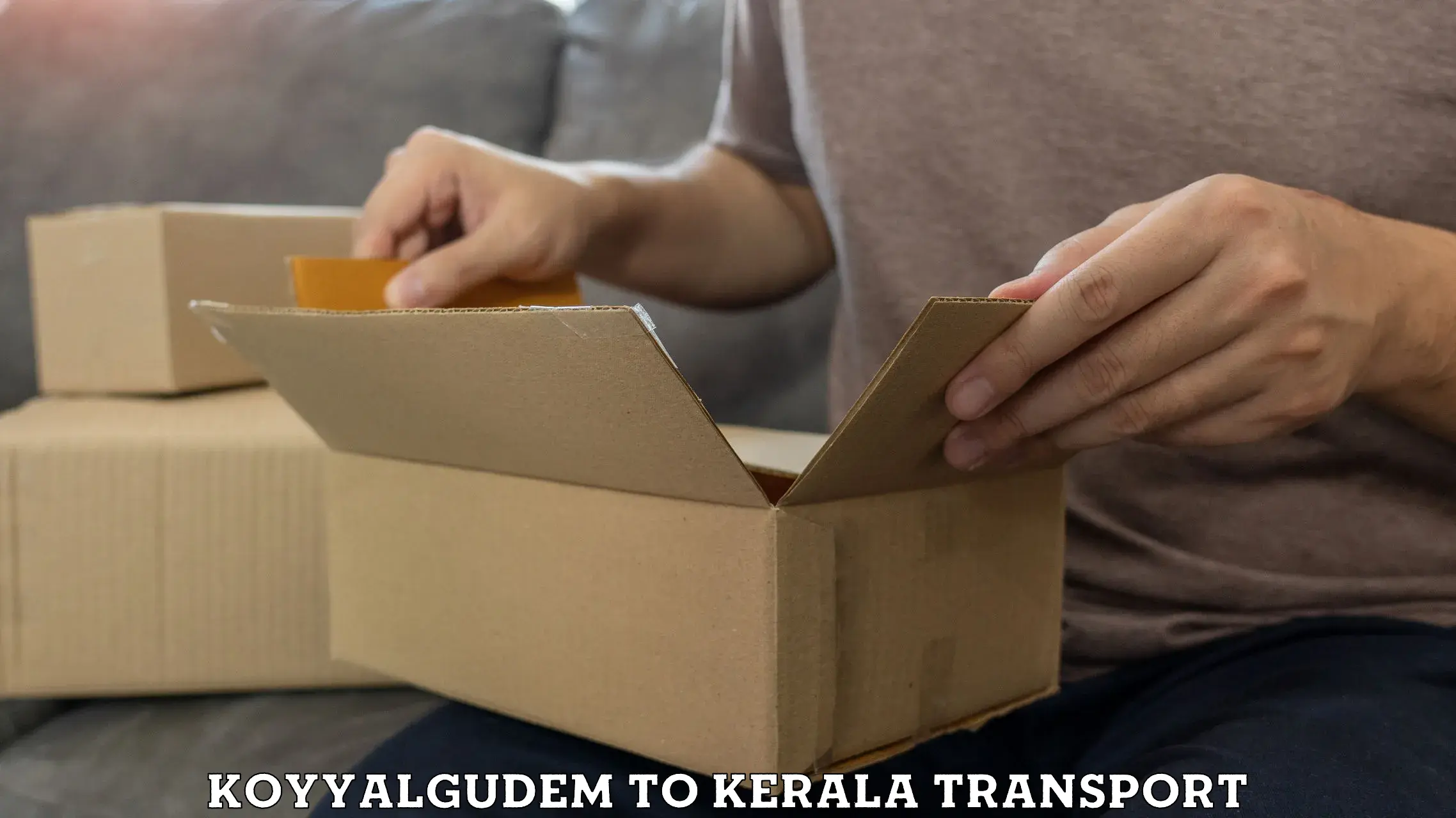 Logistics transportation services Koyyalgudem to Muvattupuzha