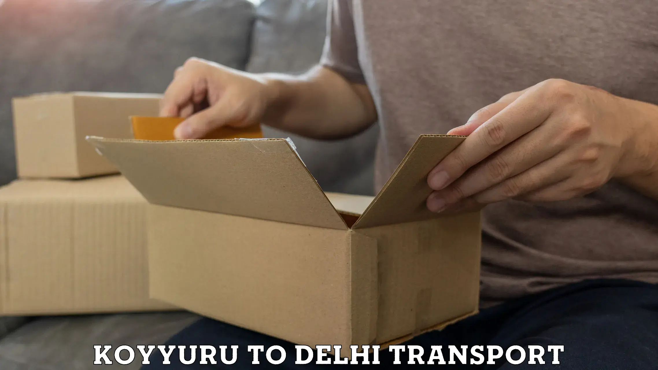 Package delivery services Koyyuru to Ramesh Nagar