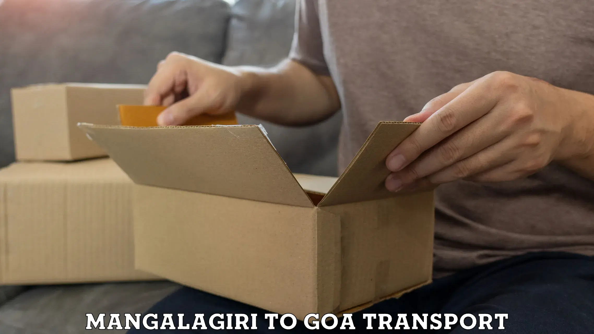 Container transportation services Mangalagiri to NIT Goa