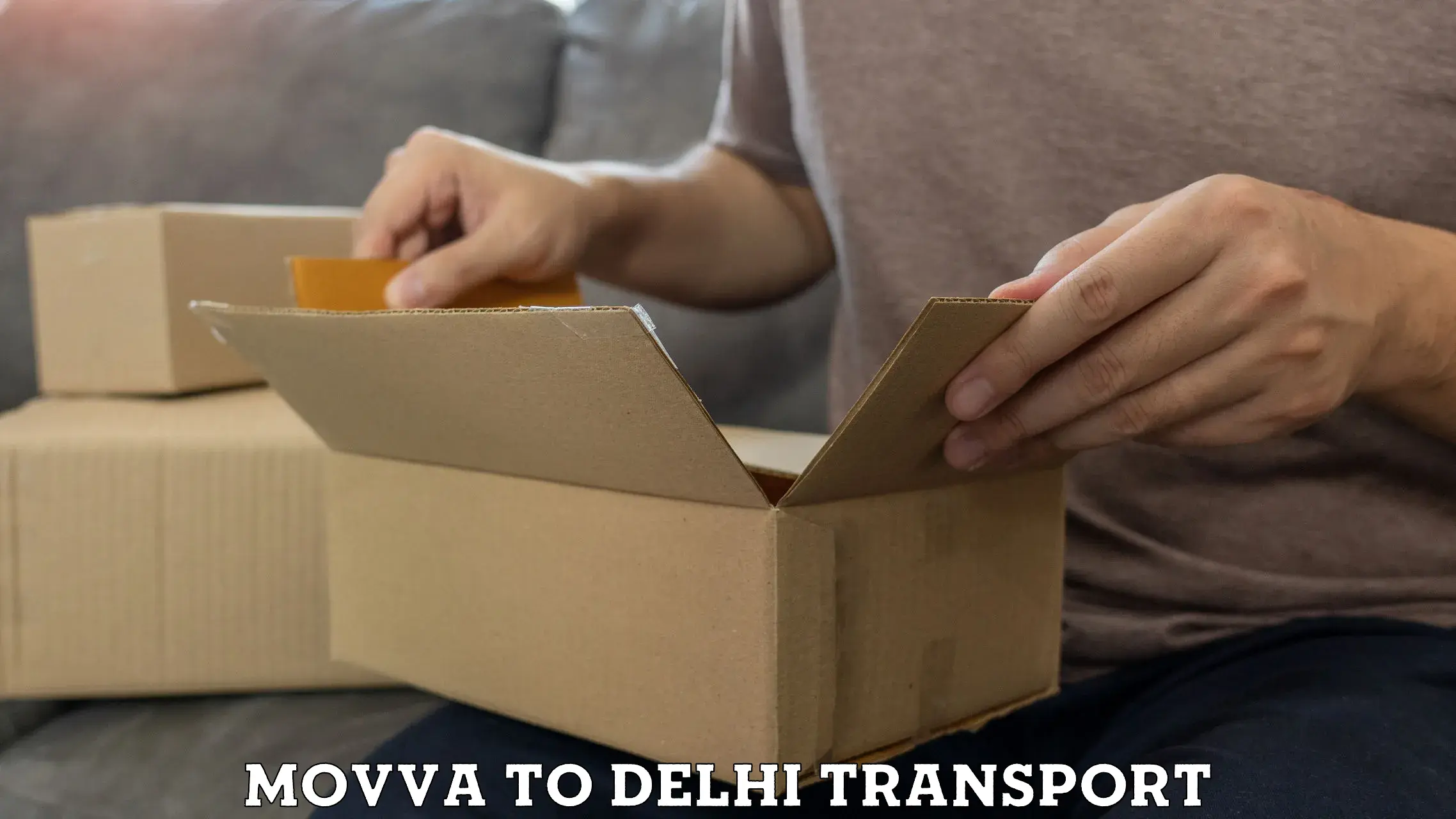 Lorry transport service Movva to Delhi Technological University DTU