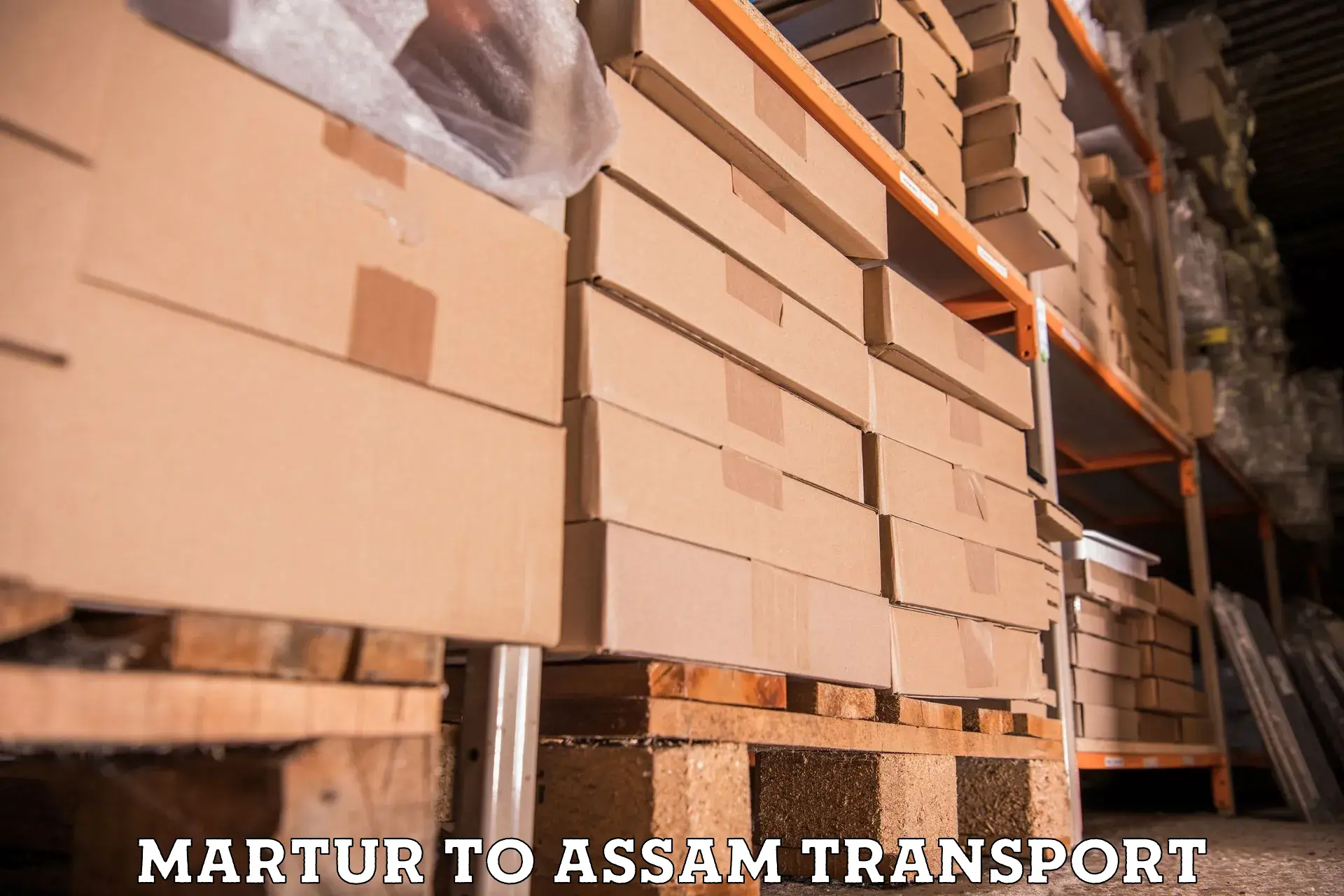 Vehicle parcel service Martur to Pathsala
