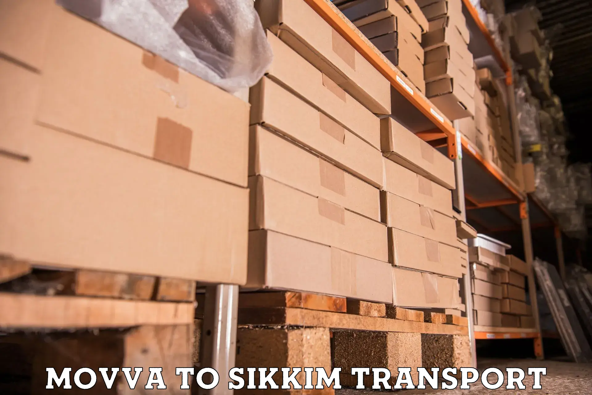 Daily parcel service transport Movva to South Sikkim